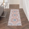 image:imageNourison Home Fulton Blue 5 x 7 Area Rug  Easy Clean Non Shedding Bed Room Living Room Dining Room Kitchen 5 x 7Coral