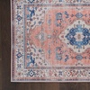 image:imageNourison Home Fulton Blue 5 x 7 Area Rug  Easy Clean Non Shedding Bed Room Living Room Dining Room Kitchen 5 x 7Coral