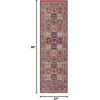 image:imageNourison Home Fulton Red 5 x 7 Area Rug  Easy Clean Non Shedding Bed Room Living Room Dining Room Kitchen 5 x 7Red