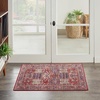 image:imageNourison Home Fulton Red 5 x 7 Area Rug  Easy Clean Non Shedding Bed Room Living Room Dining Room Kitchen 5 x 7Red