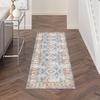 image:imageNourison Home Fulton Traditional BlueIvory 710 x 910 Area Rug Easy Clean Non Shedding Bed Room Living Room Dining Room Kitchen 8x10Blue Ivory