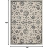 image:imageNourison Home Fusion Cream Grey 53 x 73 Area Rug  Easy Clean Non Shedding Bed Room Living Room Dining Room Kitchen 5 x 7Cream Grey