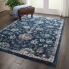 image:imageNourison Home Fusion Cream Grey 53 x 73 Area Rug  Easy Clean Non Shedding Bed Room Living Room Dining Room Kitchen 5 x 7Navy Pink