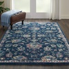 image:imageNourison Home Fusion Cream Grey 53 x 73 Area Rug  Easy Clean Non Shedding Bed Room Living Room Dining Room Kitchen 5 x 7Navy Pink