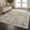 image:imageNourison Home Fusion Cream Grey 710 x 106 Area Rug  Easy Clean Non Shedding Bed Room Living Room Dining Room Kitchen 8 x 11CreamGrey