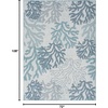 image:imageNourison Home Garden Oasis Coral 3 x 5 Area Rug  Easy Clean Non Shedding Bed Room Living Room Dining Room Kitchen 3 x 5Blue