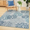 image:imageNourison Home Garden Oasis Coral 3 x 5 Area Rug  Easy Clean Non Shedding Bed Room Living Room Dining Room Kitchen 3 x 5Blue