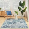 image:imageNourison Home Garden Oasis Coral 3 x 5 Area Rug  Easy Clean Non Shedding Bed Room Living Room Dining Room Kitchen 3 x 5Blue