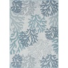 image:imageNourison Home Garden Oasis Coral 3 x 5 Area Rug  Easy Clean Non Shedding Bed Room Living Room Dining Room Kitchen 3 x 5Blue