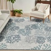 image:imageNourison Home Garden Oasis Coral 3 x 5 Area Rug  Easy Clean Non Shedding Bed Room Living Room Dining Room Kitchen 3 x 5Blue