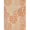 image:imageNourison Home Garden Oasis Coral 3 x 5 Area Rug  Easy Clean Non Shedding Bed Room Living Room Dining Room Kitchen 3 x 5Coral