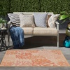 image:imageNourison Home Garden Oasis Coral 3 x 5 Area Rug  Easy Clean Non Shedding Bed Room Living Room Dining Room Kitchen 3 x 5Coral