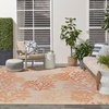 image:imageNourison Home Garden Oasis Coral 3 x 5 Area Rug  Easy Clean Non Shedding Bed Room Living Room Dining Room Kitchen 3 x 5Coral