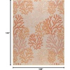 image:imageNourison Home Garden Oasis Coral 3 x 5 Area Rug  Easy Clean Non Shedding Bed Room Living Room Dining Room Kitchen 3 x 5Coral