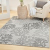 image:imageNourison Home Garden Oasis Coral 3 x 5 Area Rug  Easy Clean Non Shedding Bed Room Living Room Dining Room Kitchen 3 x 5Grey