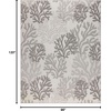 image:imageNourison Home Garden Oasis Coral 3 x 5 Area Rug  Easy Clean Non Shedding Bed Room Living Room Dining Room Kitchen 3 x 5Grey