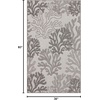 image:imageNourison Home Garden Oasis Coral 3 x 5 Area Rug  Easy Clean Non Shedding Bed Room Living Room Dining Room Kitchen 3 x 5Grey