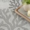 image:imageNourison Home Garden Oasis Coral 3 x 5 Area Rug  Easy Clean Non Shedding Bed Room Living Room Dining Room Kitchen 3 x 5Grey