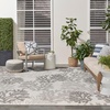image:imageNourison Home Garden Oasis Coral 3 x 5 Area Rug  Easy Clean Non Shedding Bed Room Living Room Dining Room Kitchen 3 x 5Grey