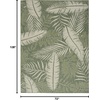 image:imageNourison Home Garden Oasis Green Ivory 6 x 9 Area Rug  Easy Clean Non Shedding Bed Room Living Room Dining Room Kitchen 6 x 9