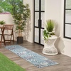 image:imageNourison Home Garden Oasis Green Ivory 6 x 9 Area Rug  Easy Clean Non Shedding Bed Room Living Room Dining Room Kitchen 6 x 9Blue
