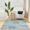 image:imageNourison Home Garden Oasis Green Ivory 6 x 9 Area Rug  Easy Clean Non Shedding Bed Room Living Room Dining Room Kitchen 6 x 9Blue