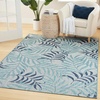 image:imageNourison Home Garden Oasis Green Ivory 6 x 9 Area Rug  Easy Clean Non Shedding Bed Room Living Room Dining Room Kitchen 6 x 9Blue