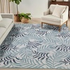 image:imageNourison Home Garden Oasis Green Ivory 6 x 9 Area Rug  Easy Clean Non Shedding Bed Room Living Room Dining Room Kitchen 6 x 9Blue