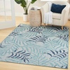 image:imageNourison Home Garden Oasis Green Ivory 6 x 9 Area Rug  Easy Clean Non Shedding Bed Room Living Room Dining Room Kitchen 6 x 9Blue