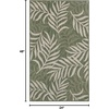 image:imageNourison Home Garden Oasis Green Ivory 6 x 9 Area Rug  Easy Clean Non Shedding Bed Room Living Room Dining Room Kitchen 6 x 9Green Ivory