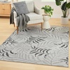 image:imageNourison Home Garden Oasis Green Ivory 6 x 9 Area Rug  Easy Clean Non Shedding Bed Room Living Room Dining Room Kitchen 6 x 9Grey