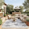 image:imageNourison Home Garden Oasis Green Ivory 6 x 9 Area Rug  Easy Clean Non Shedding Bed Room Living Room Dining Room Kitchen 6 x 9Grey