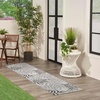 image:imageNourison Home Garden Oasis Green Ivory 6 x 9 Area Rug  Easy Clean Non Shedding Bed Room Living Room Dining Room Kitchen 6 x 9Grey