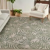 image:imageNourison Home Garden Oasis Green Ivory 6 x 9 Area Rug  Easy Clean Non Shedding Bed Room Living Room Dining Room Kitchen 6 x 9Ivory Green