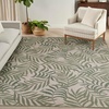 image:imageNourison Home Garden Oasis Green Ivory 6 x 9 Area Rug  Easy Clean Non Shedding Bed Room Living Room Dining Room Kitchen 6 x 9Ivory Green