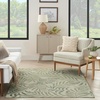 image:imageNourison Home Garden Oasis Green Ivory 6 x 9 Area Rug  Easy Clean Non Shedding Bed Room Living Room Dining Room Kitchen 6 x 9Ivory Green