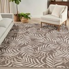 image:imageNourison Home Garden Oasis Green Ivory 6 x 9 Area Rug  Easy Clean Non Shedding Bed Room Living Room Dining Room Kitchen 6 x 9Mocha