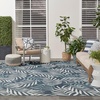 image:imageNourison Home Garden Oasis Green Ivory 6 x 9 Area Rug  Easy Clean Non Shedding Bed Room Living Room Dining Room Kitchen 6 x 9Navy