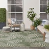 image:imageNourison Home Garden Oasis Green Ivory 8 x 10 Area Rug  Easy Clean Non Shedding Bed Room Living Room Dining Room Kitchen 8 x 10