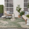 image:imageNourison Home Garden Oasis Green Ivory 9 x 12 Area Rug  Easy Clean Non Shedding Bed Room Living Room Dining Room Kitchen 9 x 12