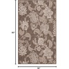 image:imageNourison Home Garden Oasis Mocha 3 x 5 Area Rug  Easy Clean Non Shedding Bed Room Living Room Dining Room Kitchen 3 x 5Mocha
