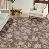 image:imageNourison Home Garden Oasis Mocha 3 x 5 Area Rug  Easy Clean Non Shedding Bed Room Living Room Dining Room Kitchen 3 x 5Mocha