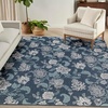 image:imageNourison Home Garden Oasis Mocha 3 x 5 Area Rug  Easy Clean Non Shedding Bed Room Living Room Dining Room Kitchen 3 x 5Navy