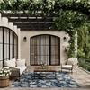 image:imageNourison Home Garden Oasis Mocha 3 x 5 Area Rug  Easy Clean Non Shedding Bed Room Living Room Dining Room Kitchen 3 x 5Navy