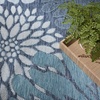 image:imageNourison Home Garden Oasis Navy 9 x 12 Area Rug  Easy Cleaning Non Shedding Bed Room Living Room Dining Room Kitchen 9 x 12Navy