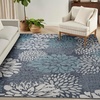 image:imageNourison Home Garden Oasis Navy 9 x 12 Area Rug  Easy Cleaning Non Shedding Bed Room Living Room Dining Room Kitchen 9 x 12Navy