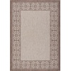 image:imageNourison Home Garden Party IndoorOutdoor Ivory Blue 53 x round Area Rug Easy Cleaning Non Shedding Bed Room Living Room Dining Room Deck Backyard Patio 5 RoundNatural