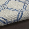 image:imageNourison Home Garden Party Ivory Blue 710 x Round Area Rug Traditional Trellis Bed Room Living Room Dining Room Kitchen Easy Clean Non Shedding 8 RoundIvory Blue