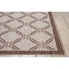 image:imageNourison Home Garden Party Ivory Blue 710 x Round Area Rug Traditional Trellis Bed Room Living Room Dining Room Kitchen Easy Clean Non Shedding 8 RoundNatural