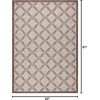 image:imageNourison Home Garden Party Ivory Blue 710 x Round Area Rug Traditional Trellis Bed Room Living Room Dining Room Kitchen Easy Clean Non Shedding 8 RoundNatural